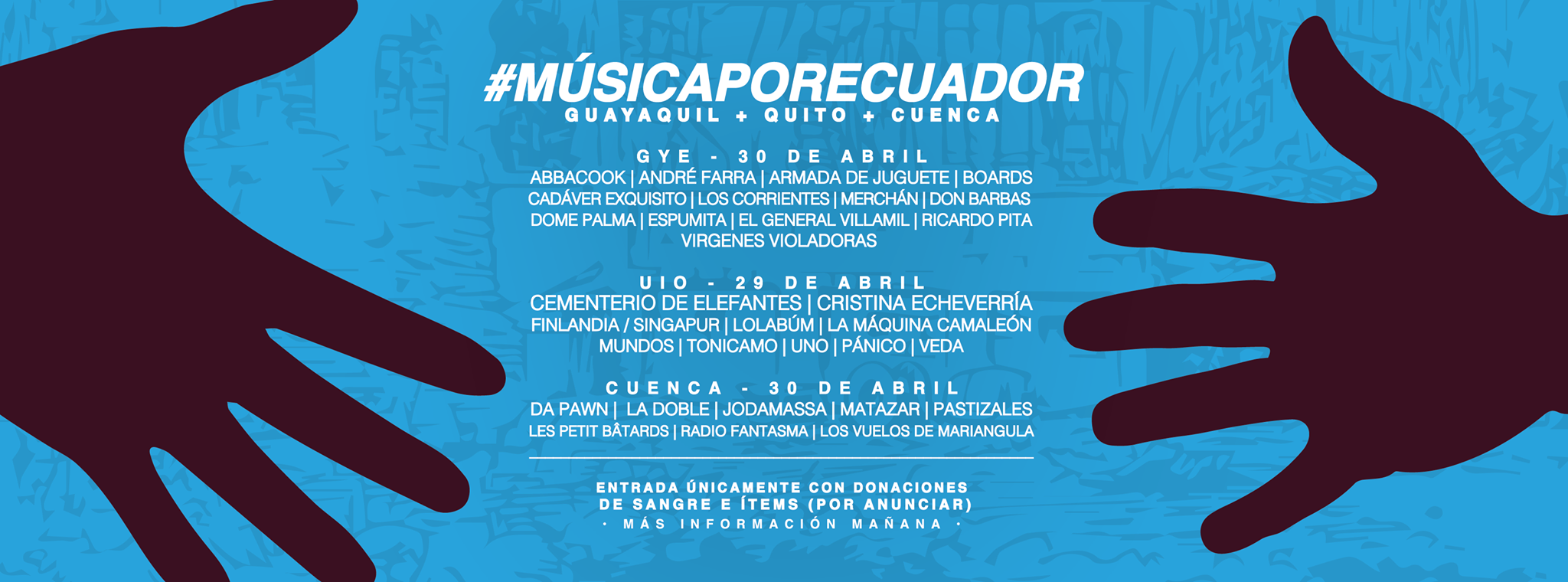 musica por ecuador terremoto