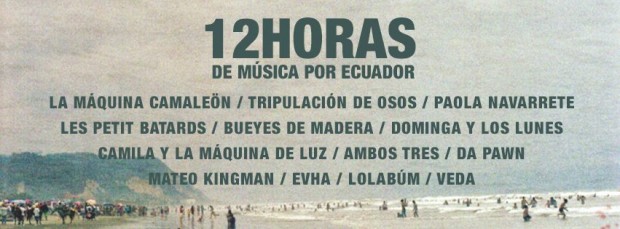 12 Horas de Música por Ecuador - Bandas confirmadas 