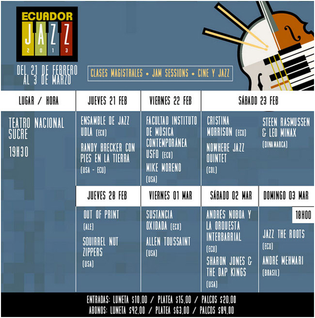 Cronograma-Ecuador-Jazz-2013