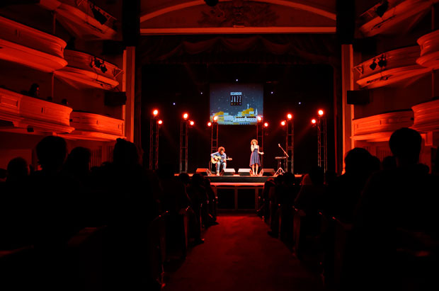 Cyrille y Diego cautivando al público / Foto: Fundación Teatro Nacional Sucre