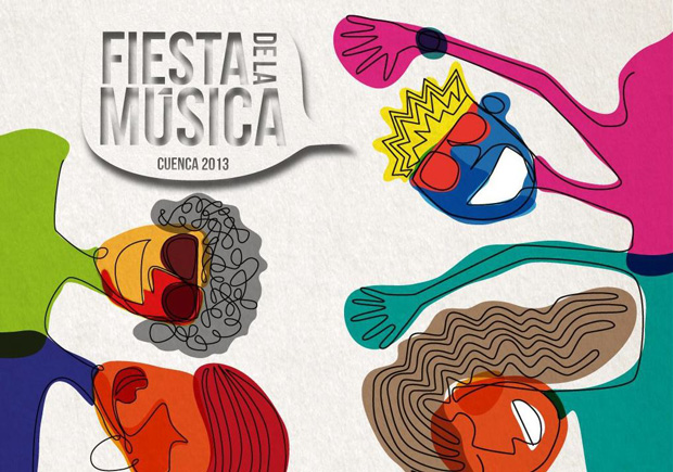 El arte de la Fiesta de la Música 2013 en Cuenca. Este año, los diseñadores también están convocados