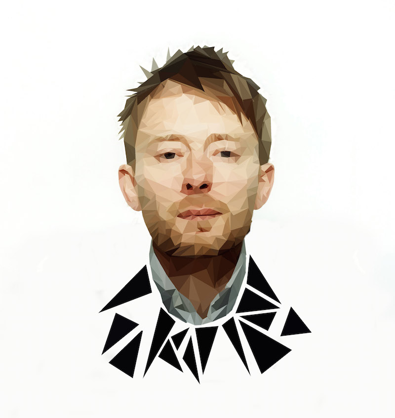 Thom Yorke, vocalista de Radiohead / Ilustración: Mateo Privitera